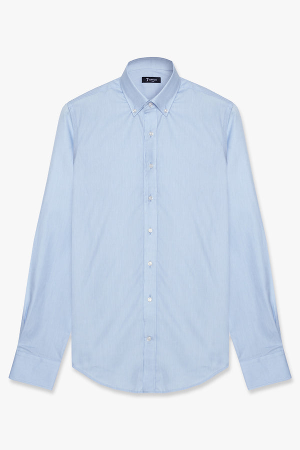 Leonardo Essential Herren Hemd Oxford Hellblau