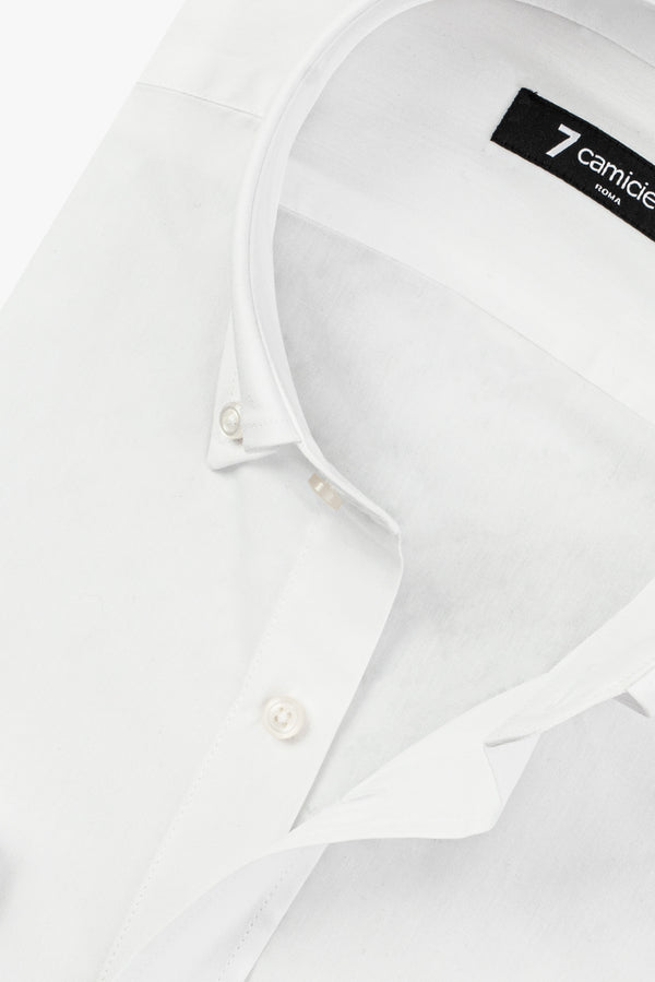 Camicia Uomo Leonardo Essential Popelin Stretch Bianco
