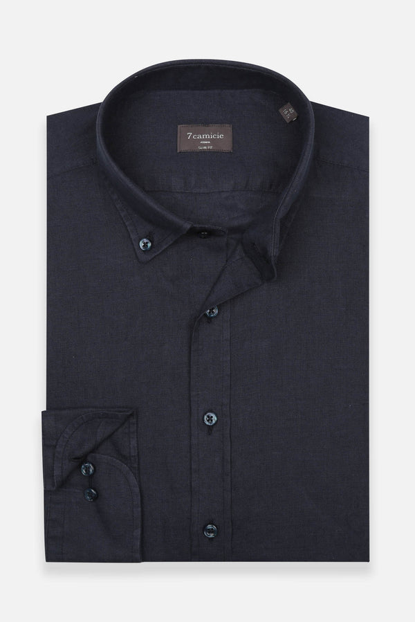 Chemise Homme Leonardo Essential Lin Bleu