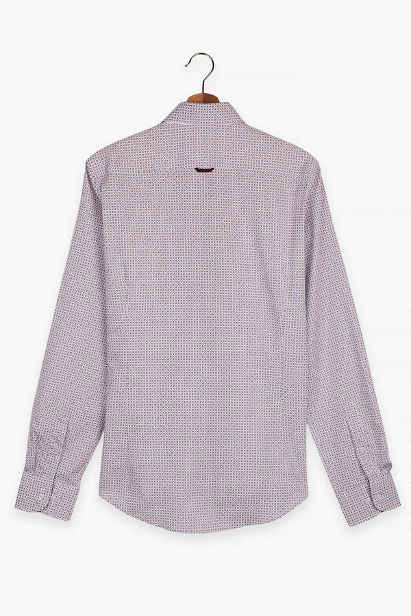 Camicia Uomo Donatello Iconic Popelin Bianco Verde