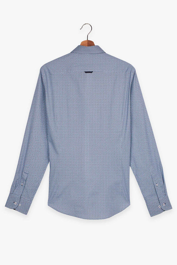 Camisa Hombre Donatello Iconic Popelin Azul Azul Claro