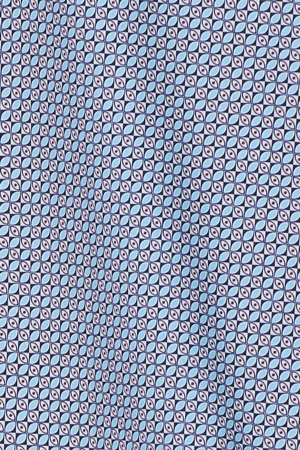 Camisa Hombre Donatello Iconic Popelin Azul Azul Claro
