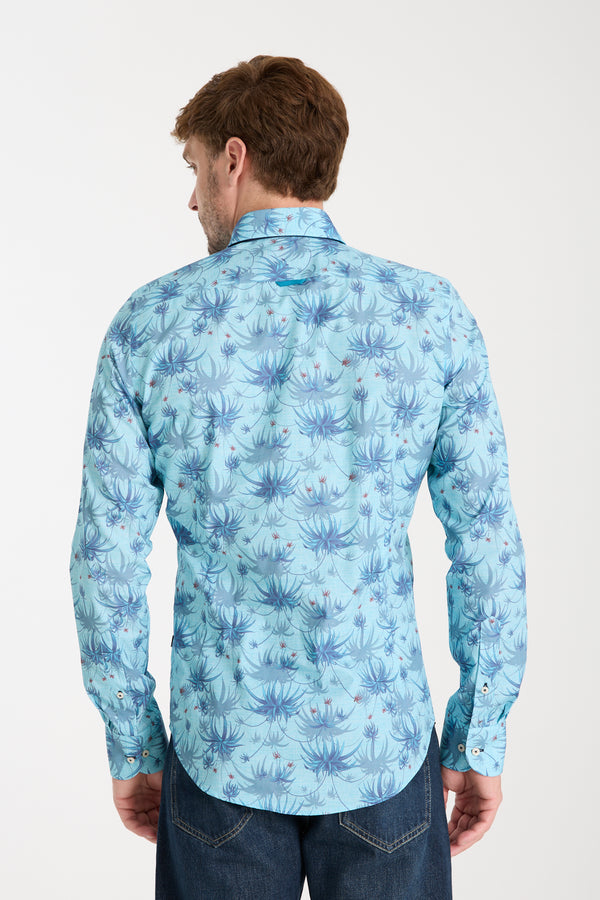 Chemise Homme Donatello Iconic Popelin Bleu clair Bleu