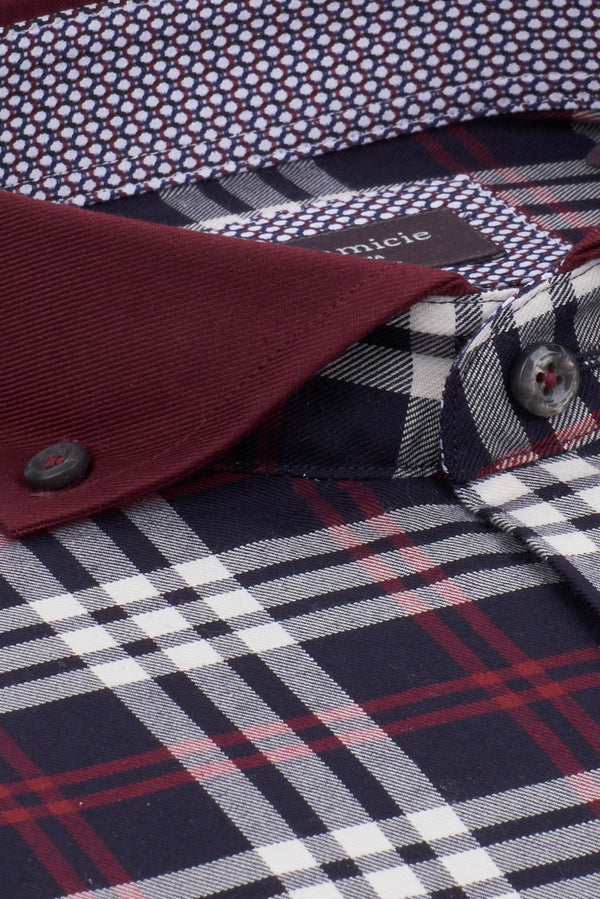 Camisa de Hombre de Cuadros Azul