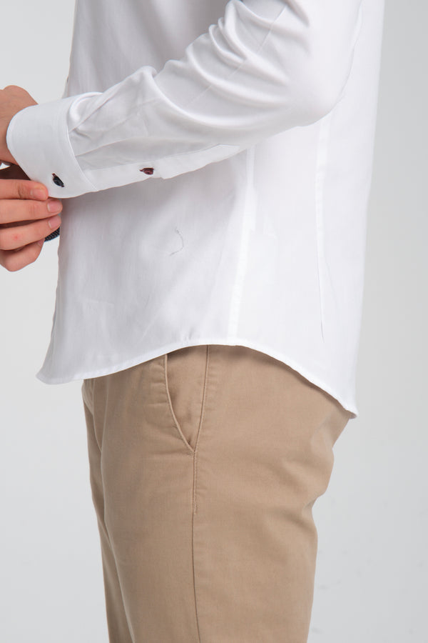 Chemise Homme Sport Oxford Blanc