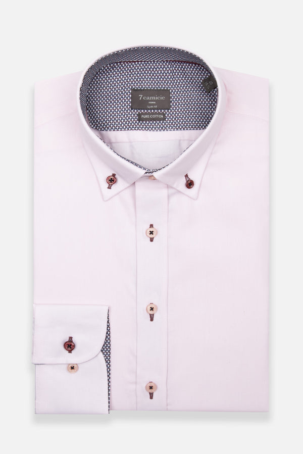 Camicia Uomo Sport Oxford Rosa