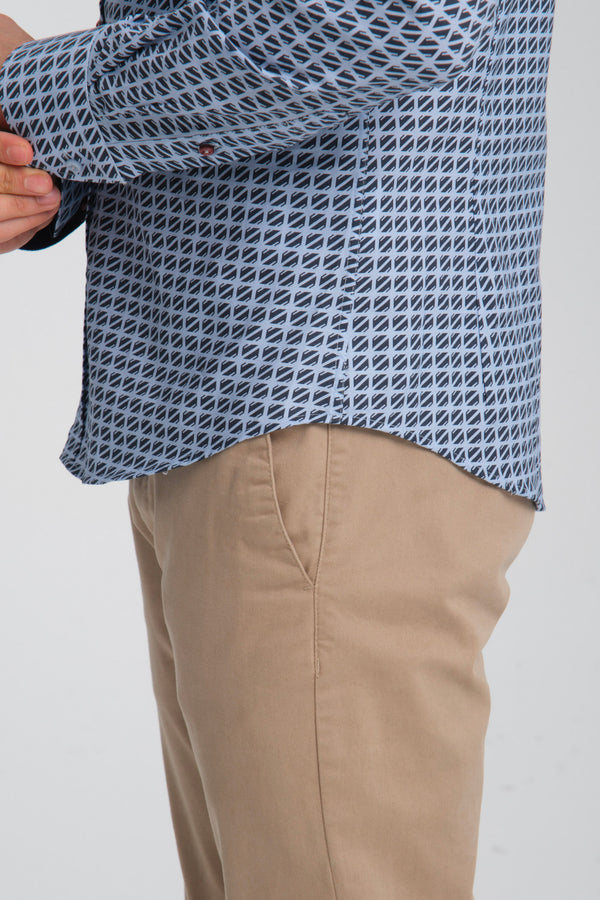 Sport Oxford Man Shirt Light Blue Blue