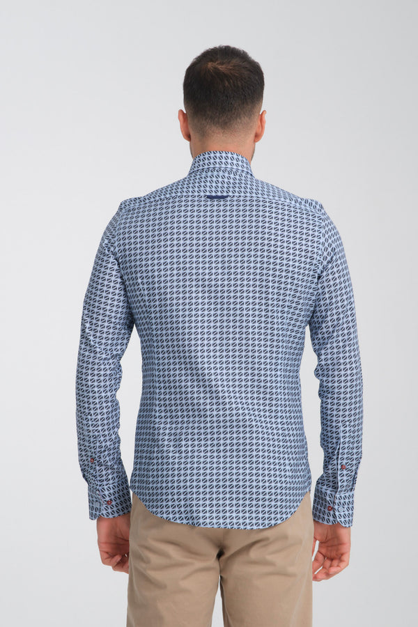 Sport Oxford Man Shirt Light Blue Blue