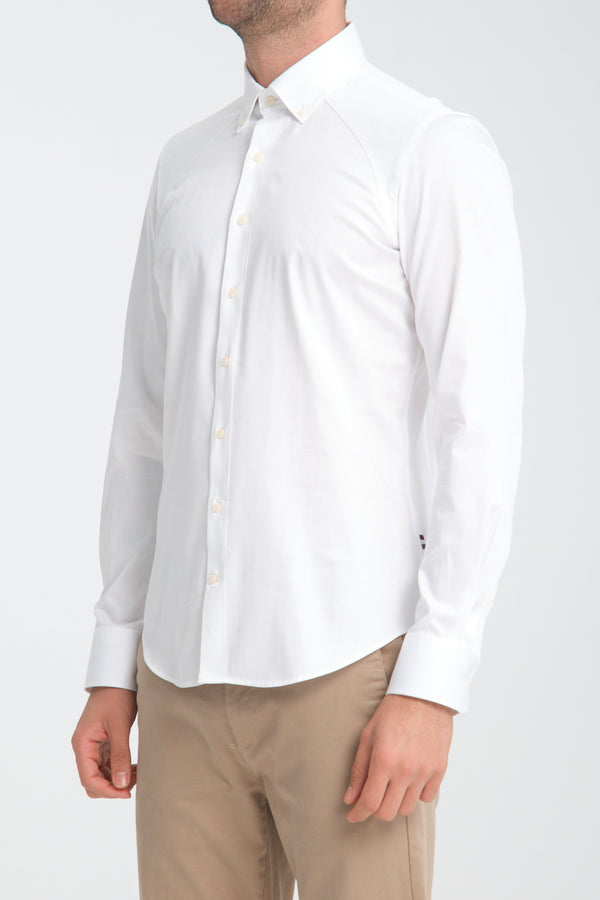 Chemise Homme Essential Satin Blanc