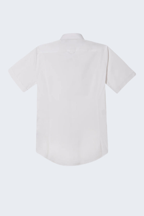Chemise Homme Manche Courte Leonardo Sport Popelin Stretch Blanc