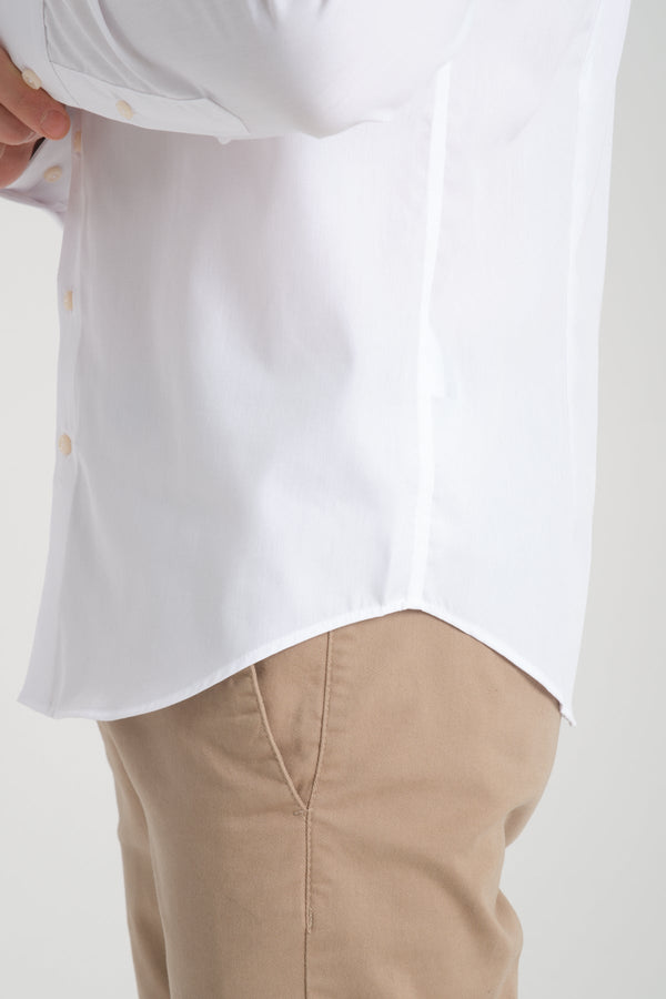 Marcello Essentials Poplin Man Shirt White Non Iron