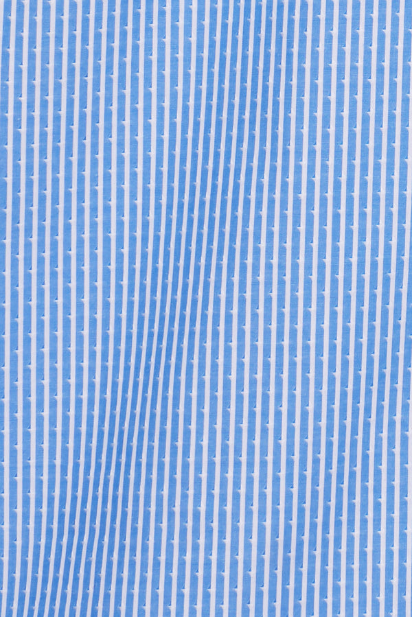 Firenze Sport Jaquard Man Shirt Blue White