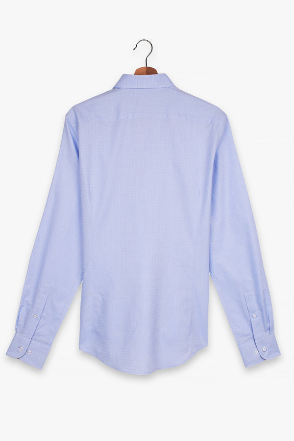 Firenze Sport Jaquard Man Shirt Light Blue Light Blue