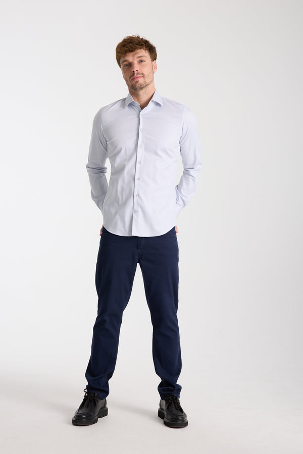Firenze Essential Herren Hemd Armored Grau Weiss