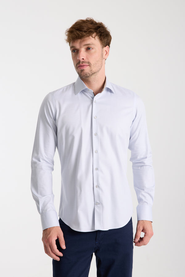 Firenze Essential Herren Hemd Armored Grau Weiss