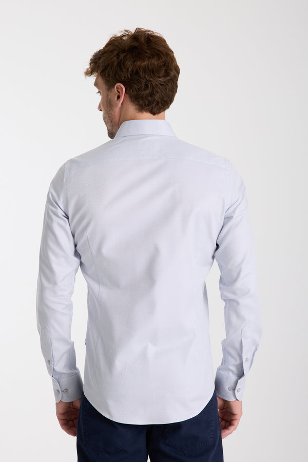 Firenze Essential Herren Hemd Armored Grau Weiss