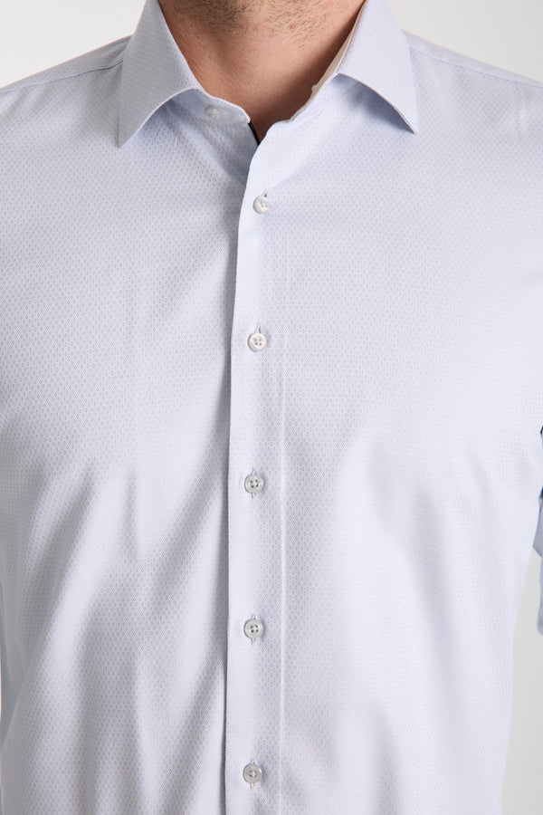 Firenze Essential Herren Hemd Armored Grau Weiss