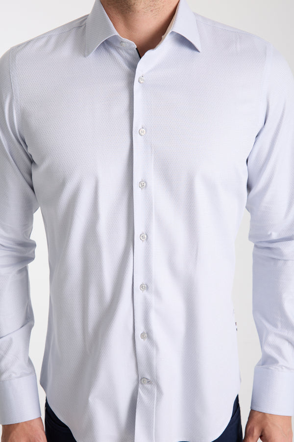 Firenze Essential Herren Hemd Armored Grau Weiss