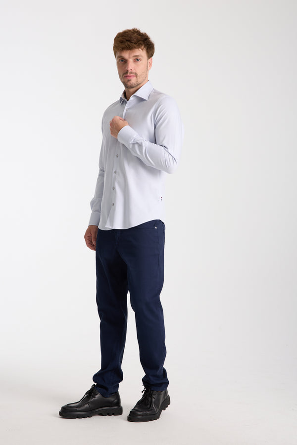 Firenze Essential Herren Hemd Armored Grau Weiss