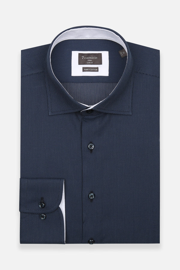 Firenze Sport Poplin Man Shirt Blue White