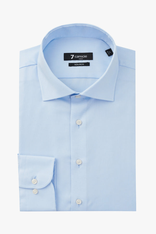 Camisa Hombre Firenze Oxford Azul Claro Sin plancha