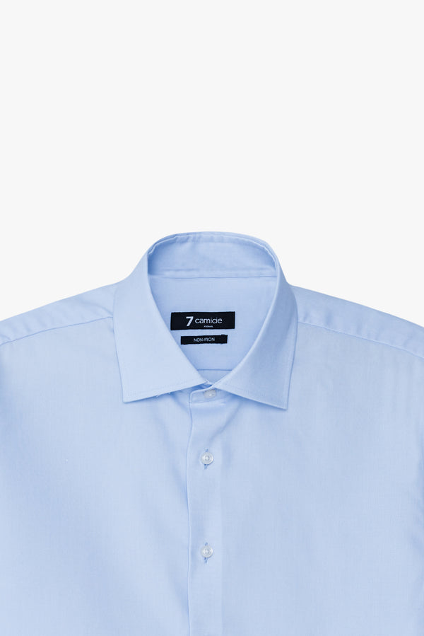 Camisa Hombre Firenze Oxford Azul Claro Sin plancha