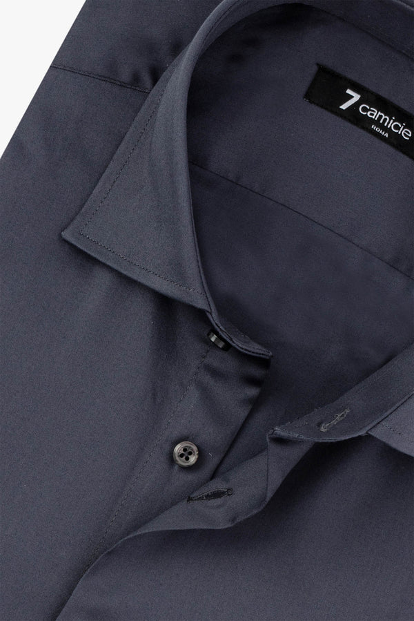 Firenze Essentials Satin Man Shirt Grey