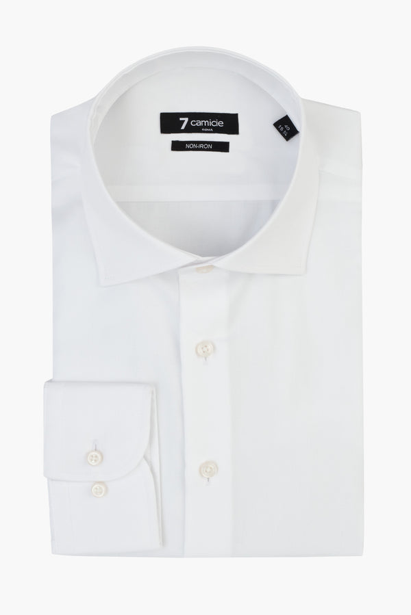 Firenze Essential Twill Man Shirt White Non Iron