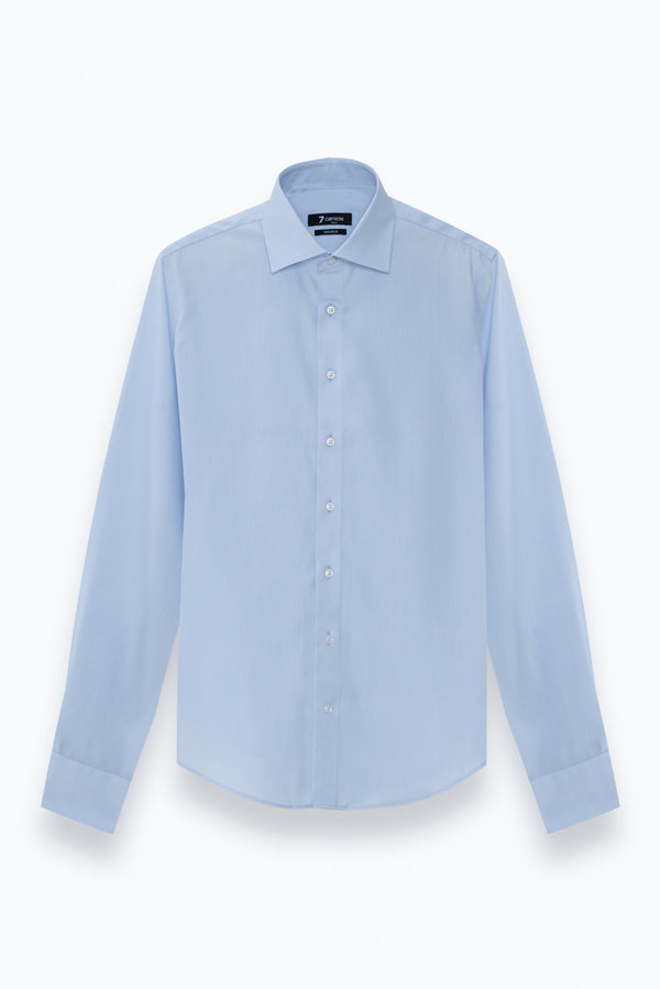 Firenze Essentials Twill Man Shirt Light Blue Non Iron