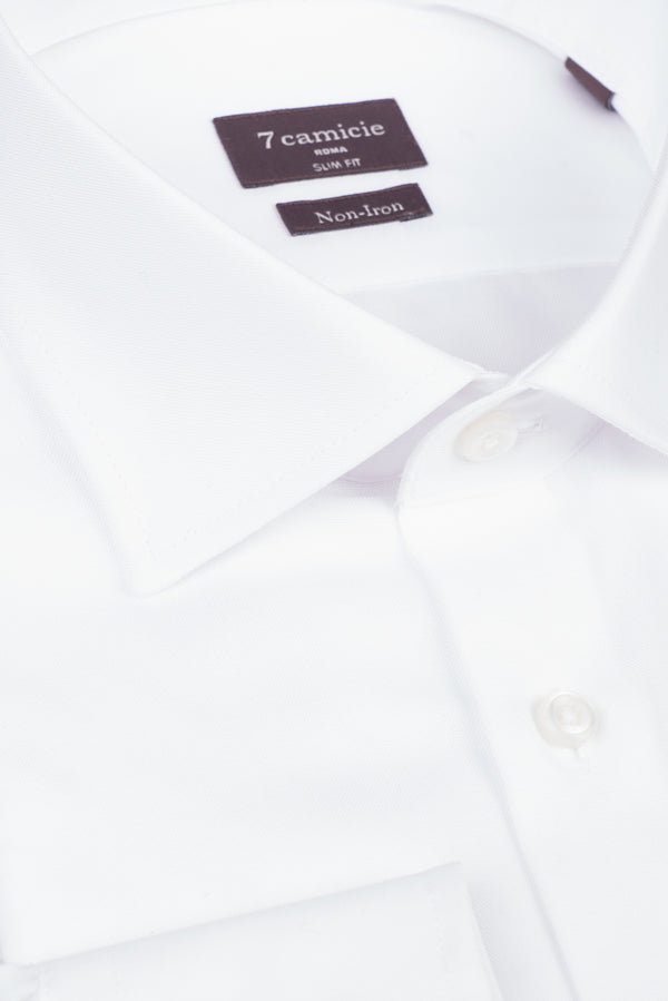 Camicia Uomo Firenze Oxford Bianco No Stiro