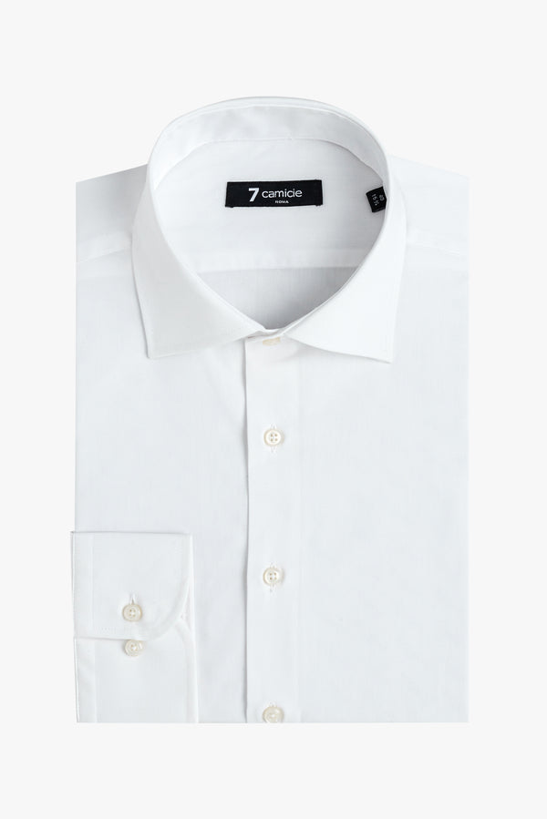 Camicia Uomo Firenze Essential Popelin Stretch Bianco