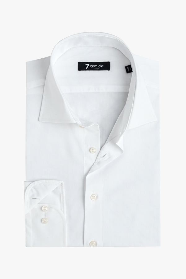 Camicia Uomo Firenze Essential Popelin Stretch Bianco