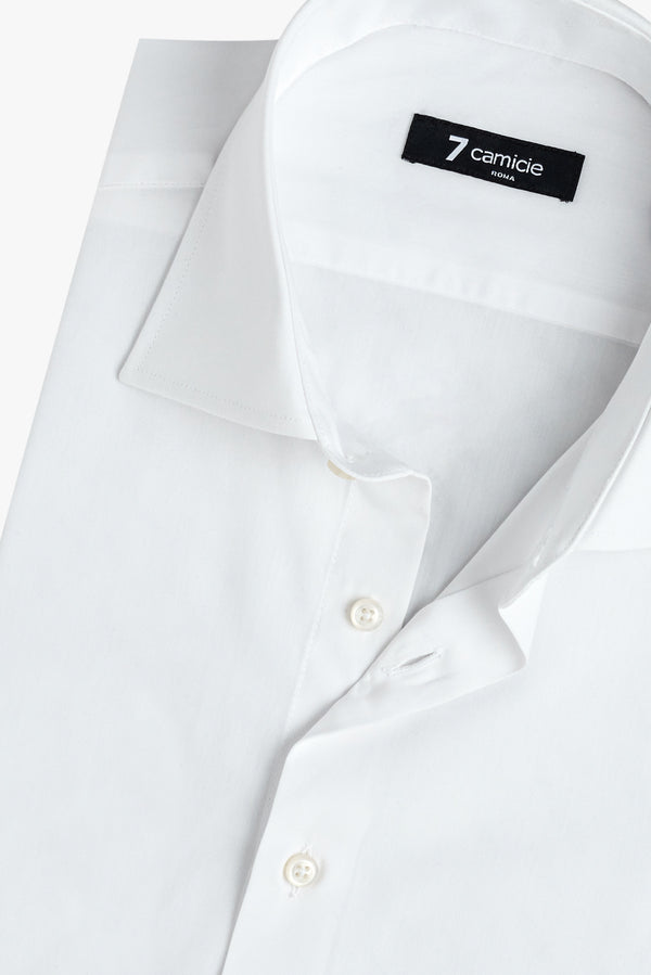 Camicia Uomo Firenze Essential Popelin Stretch Bianco