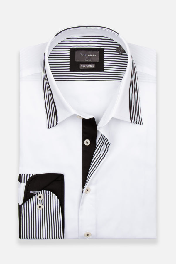 Camisa Hombre Sport Satin Blanco