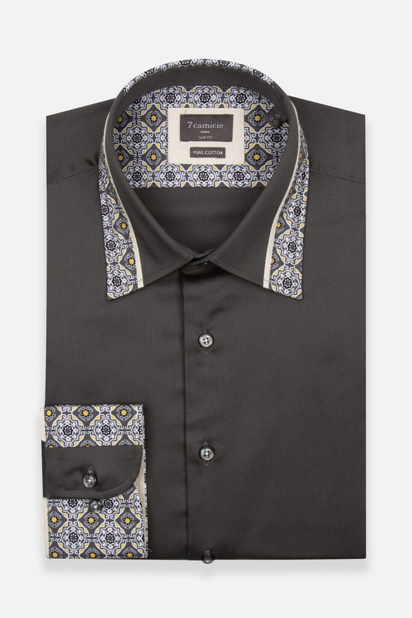 Camisa Hombre Sport Satin Gris