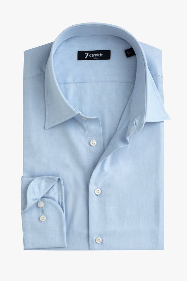 Camicia Uomo Romeo Oxford Celeste