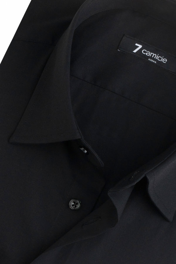 Chemise Homme Romeo Essential Popelin Stretch Noir