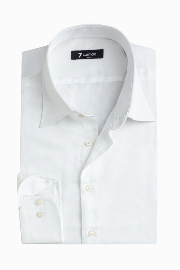 Camisa Hombre Romeo Essential Satin Blanco