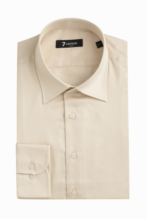 Camisa Hombre Romeo Essential Satin Blanco