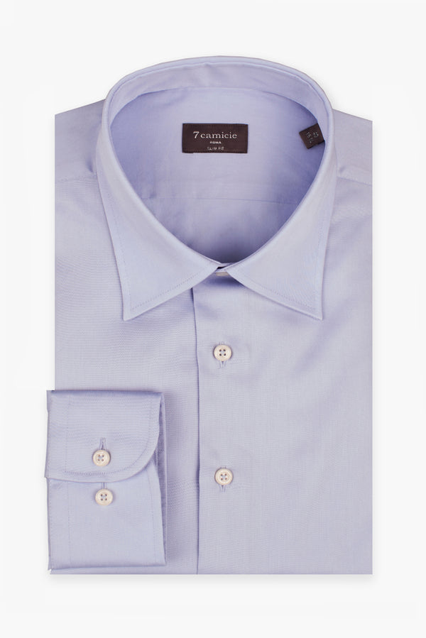 Romeo Essentials Satin Man Shirt Light Blue