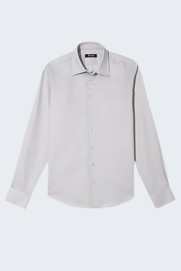 Chemise Homme Romeo Essential Satin Gris