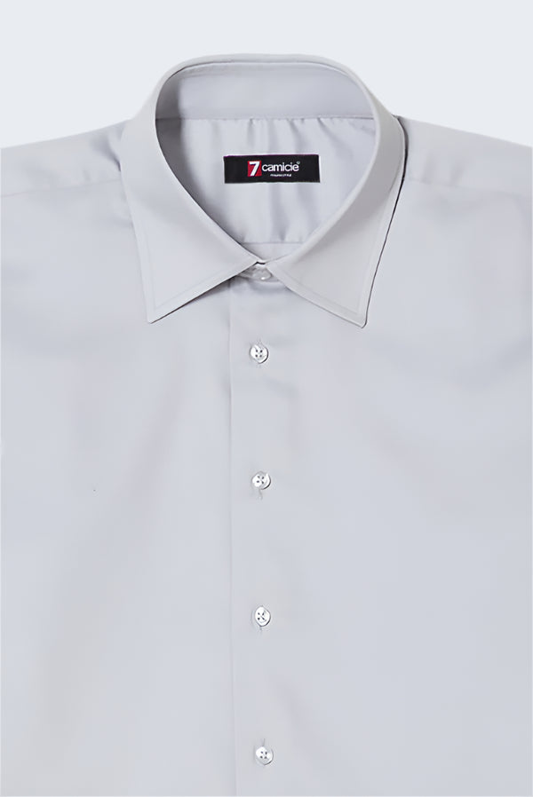 Chemise Homme Romeo Essential Satin Gris