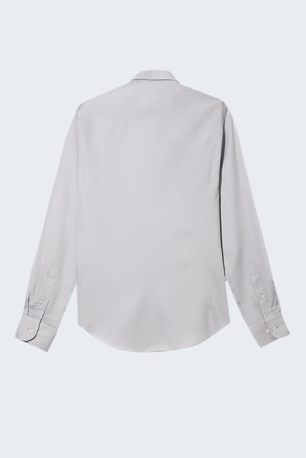 Chemise Homme Romeo Essential Satin Gris