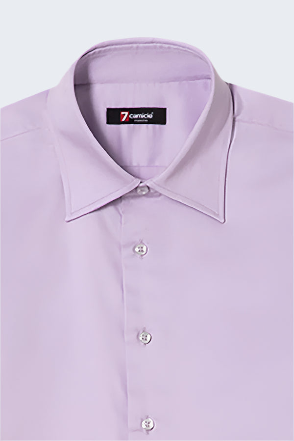 Romeo Essential Herren Hemd Satin Lila