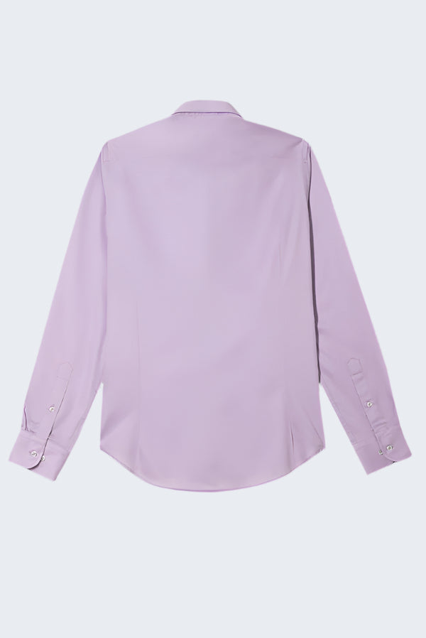 Romeo Essential Herren Hemd Satin Lila