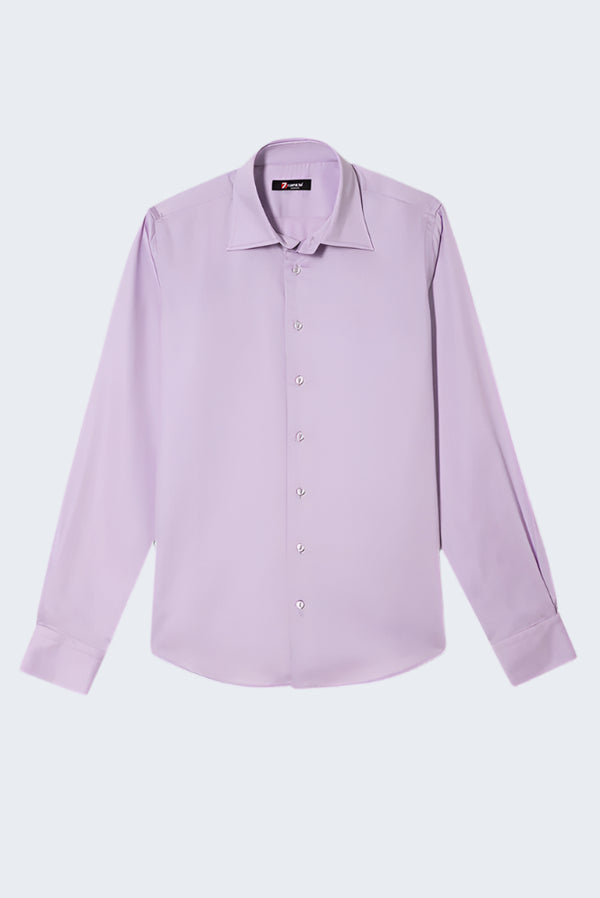 Romeo Essential Herren Hemd Satin Lila