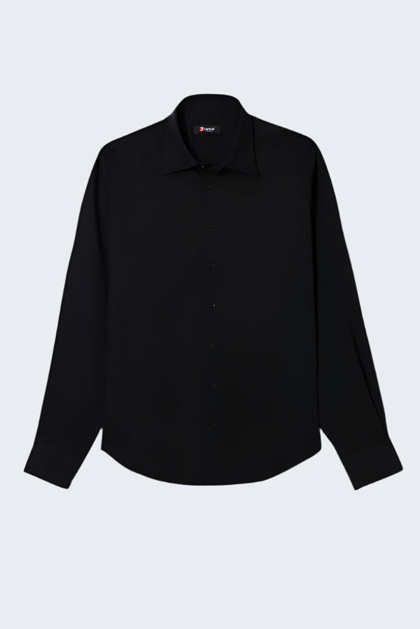Chemise Homme Romeo Essential Satin Noir
