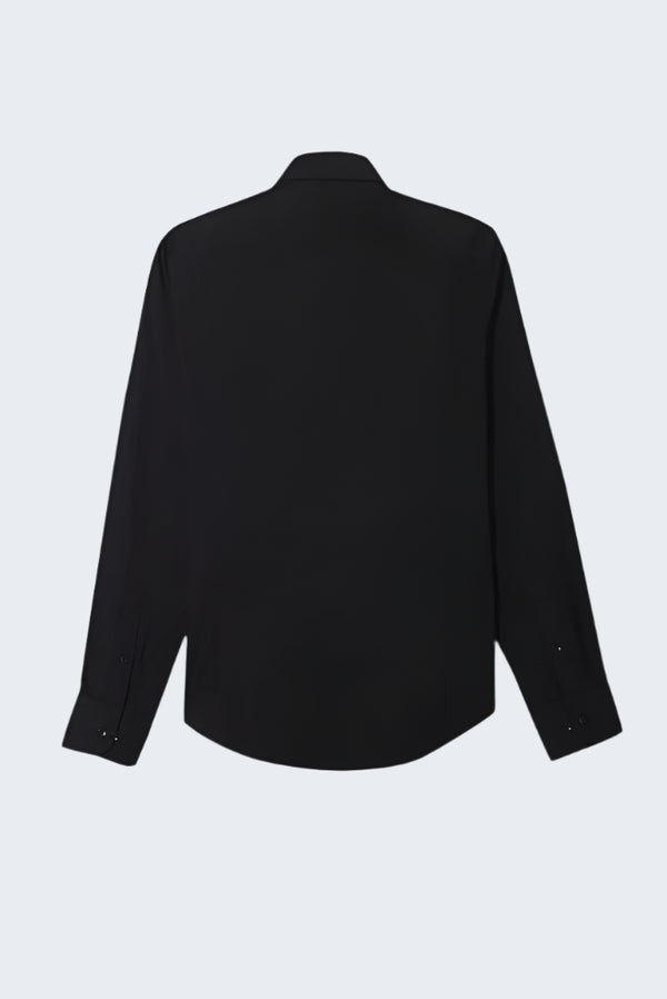 Chemise Homme Romeo Essential Satin Noir