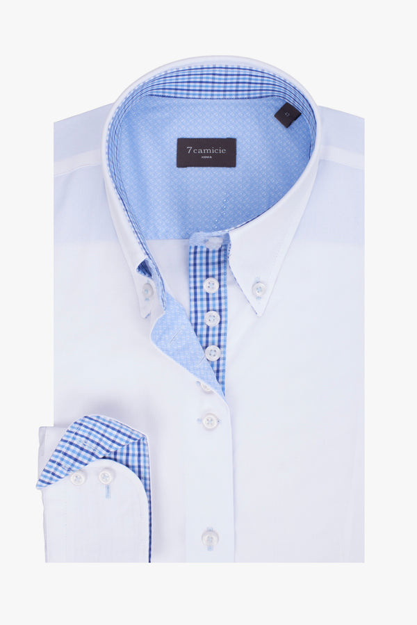 Chemise Femme Silvia Iconic Popelin Stretch Blanc