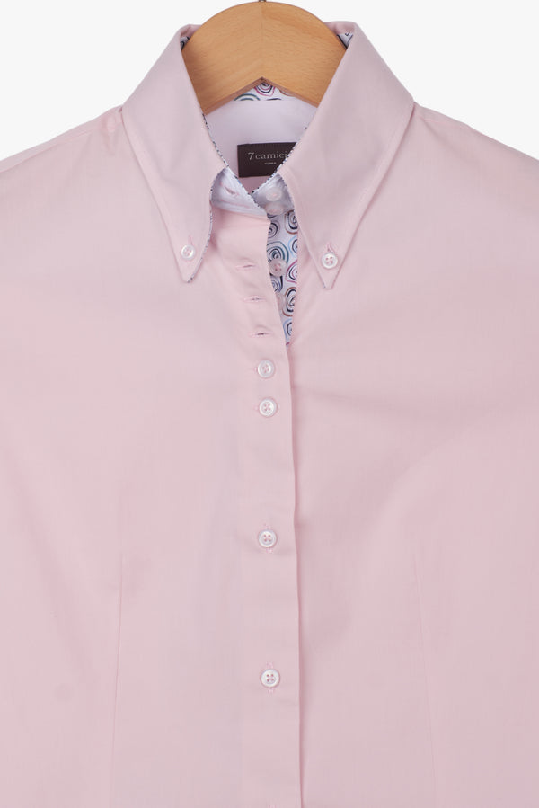Silvia Iconic Poplin Stretch Women Shirt Pink